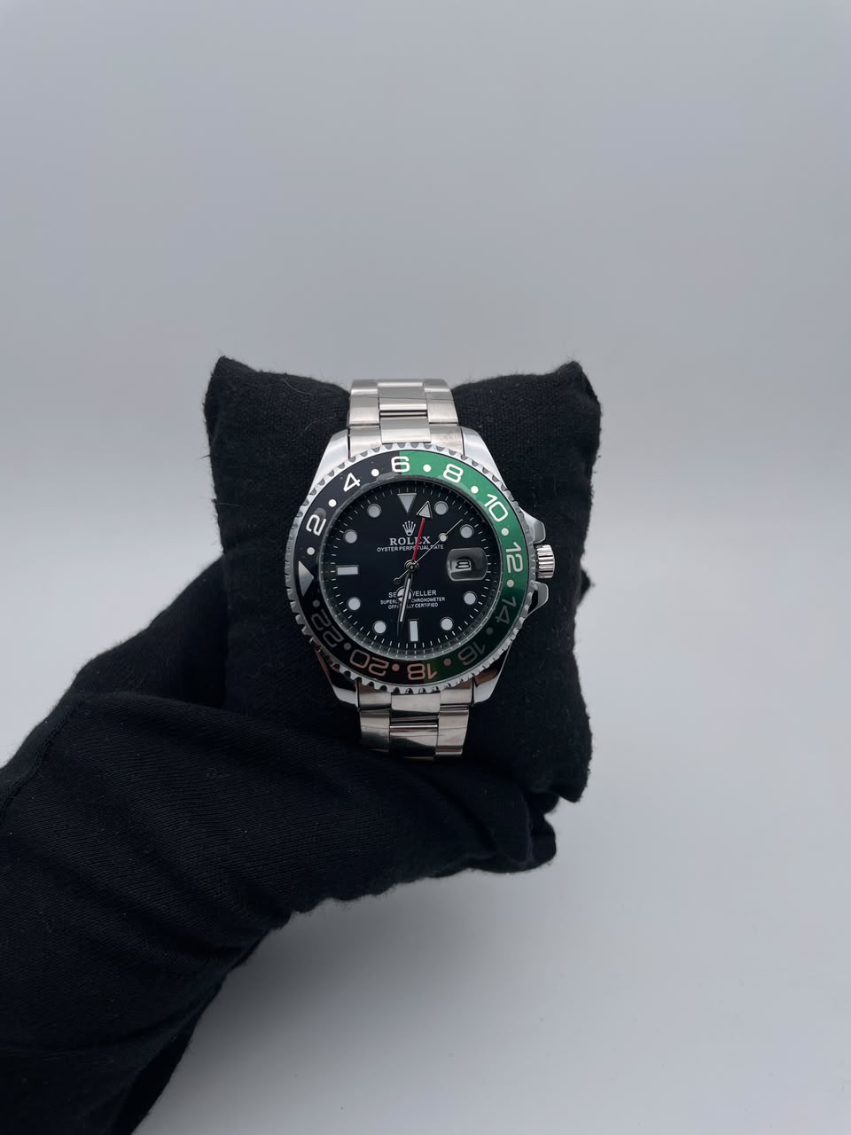 RX SEA ACERO/PLATEADO CARA/NEGRA BISEL/NEGRO/VERDE