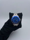 RX SEA ACERO/PLATEADO CARA/AZUL BISEL/AZUL