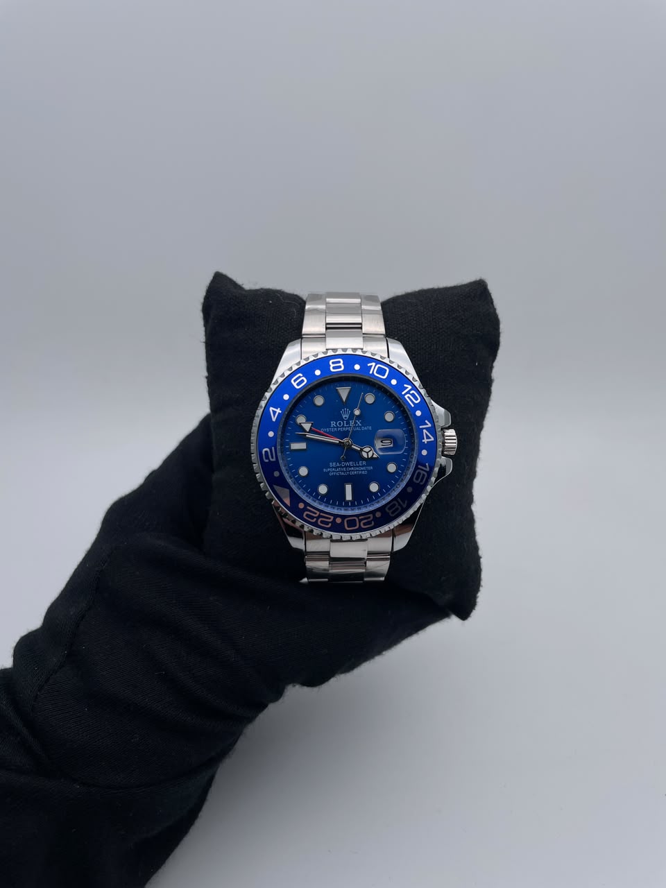RX SEA ACERO/PLATEADO CARA/AZUL BISEL/AZUL
