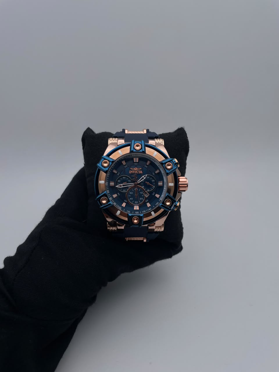 INVIC ZEUS GOMA/AZUL BISEL/PALO ROSA/AZUL CARA/AZUL/3 CRONOS