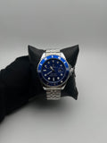 RX SUBMRN ACERO/PLATEADO/TRENZADO CARA/AZUL BISEL/AZUL C.A