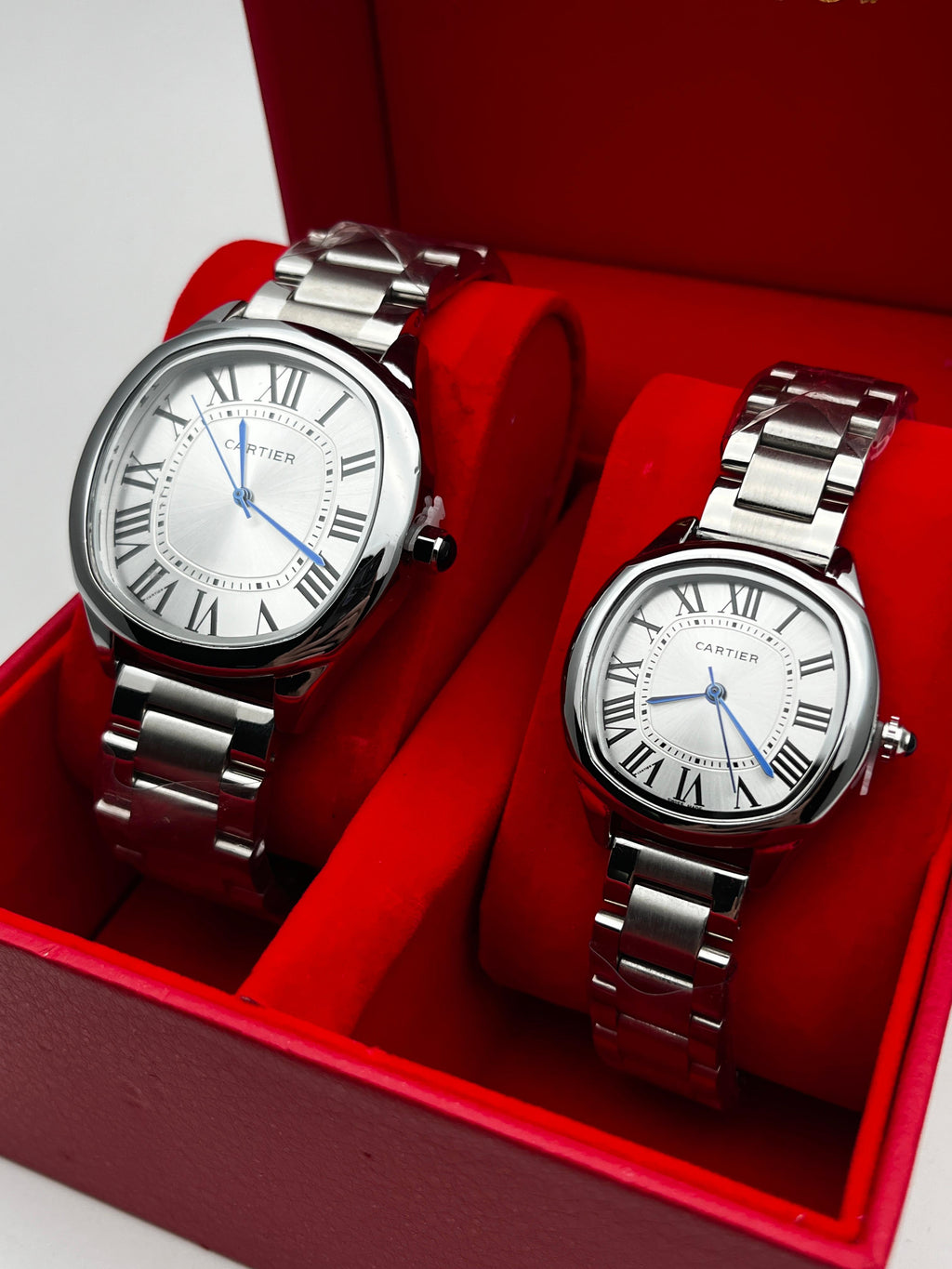 COMBO PAREJA CRTR ACERO/PLATEADO BISEL/PLATEADO/LISO CARA/PLATEADA