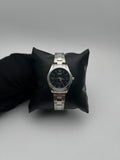 Q&Q 018PY DAMA ACERO/PLATEADO CARA/NEGRA/# BISEL/PLATEADO/LISO