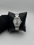 Q&Q J202 DAMA ACERO/PLATEADO CARA/PLATEADA BISEL/PLATEADO/LISO
