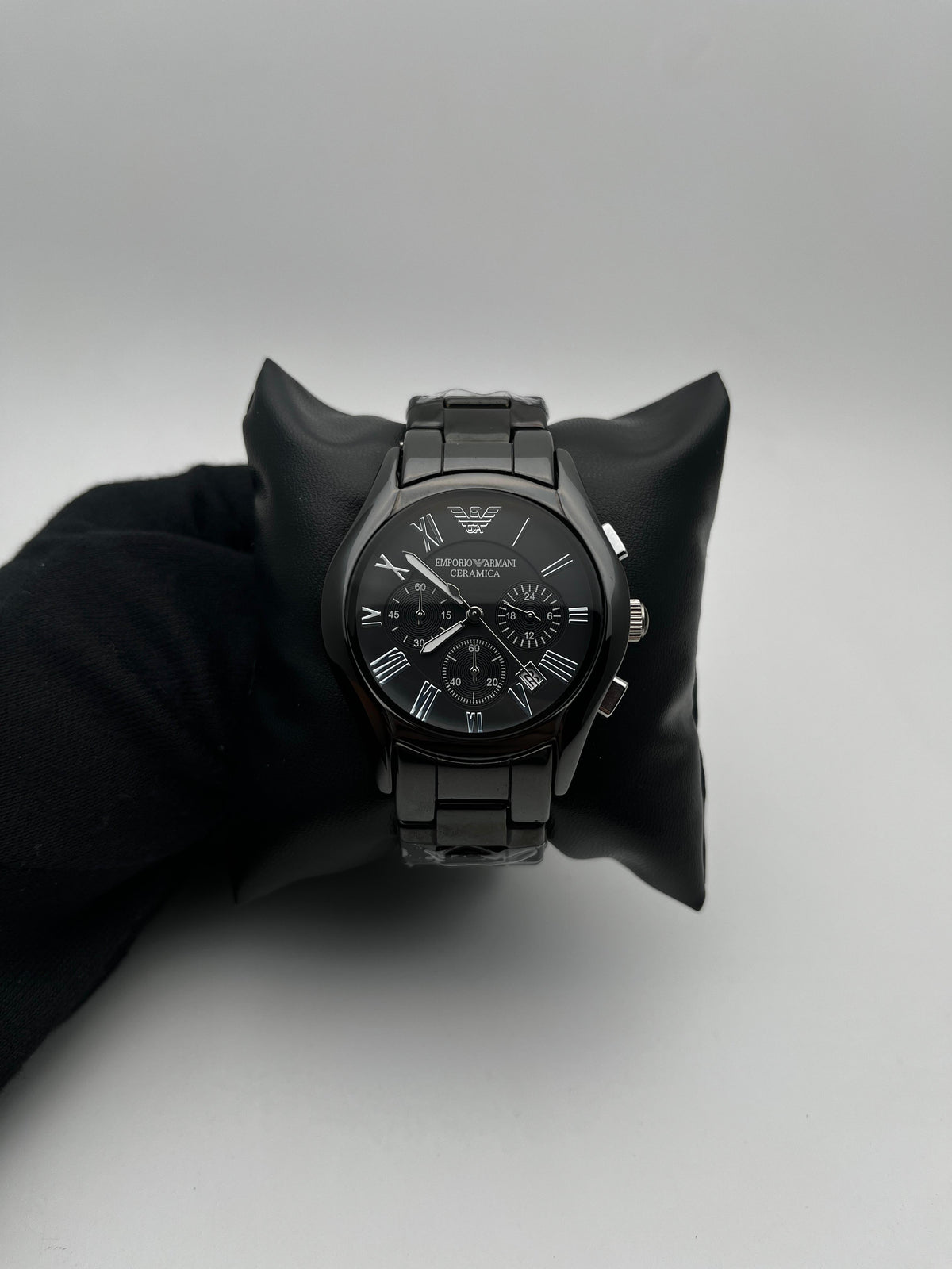 ARMANI AR1410 1.1 CERAMICA/NEGRO CARA/NEGRA/3 CRONOS BISEL/NEGRO