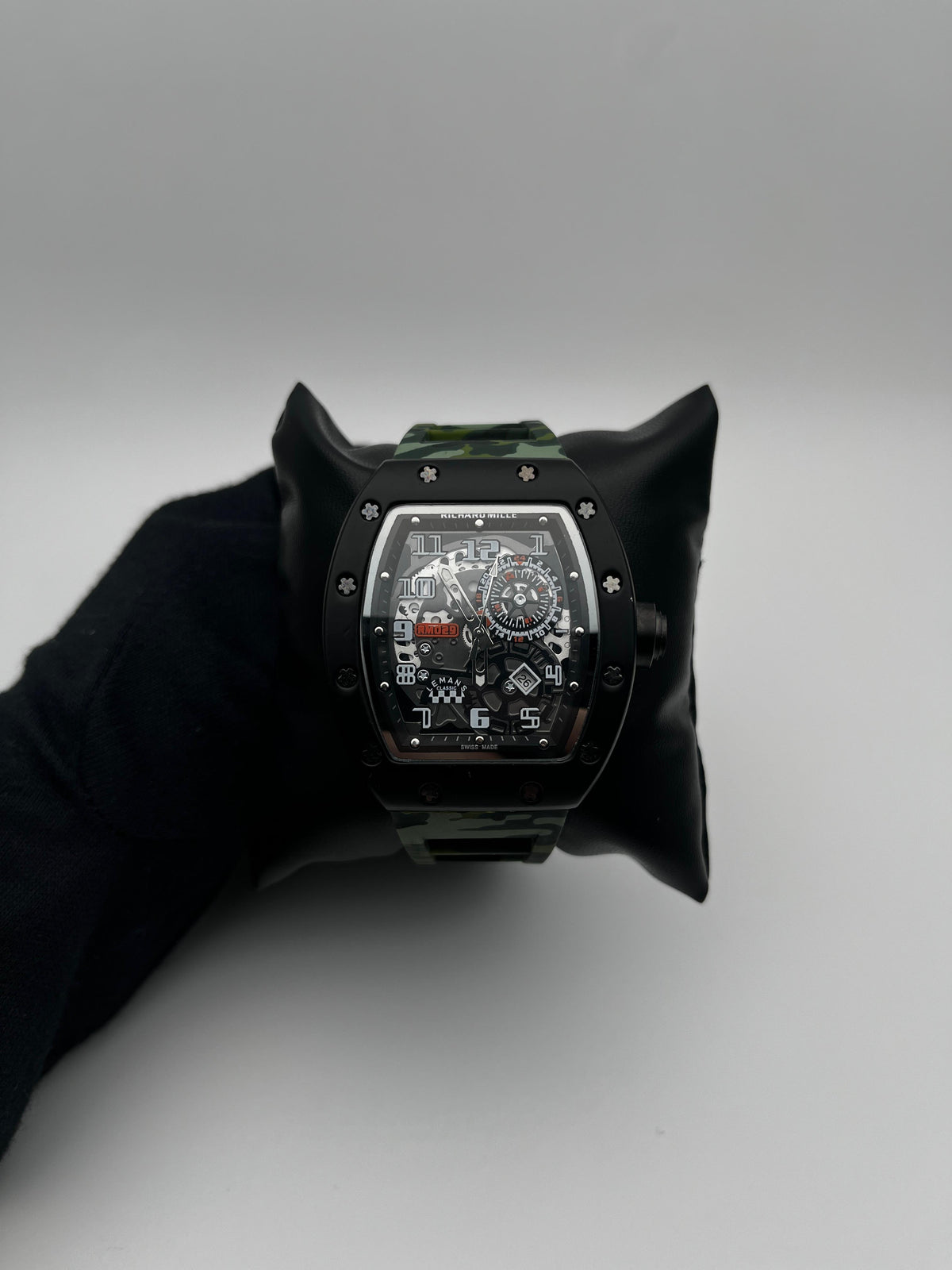 R. MILLE LEMANS GOMA/MILITAR CARA/PLATEADA/# BISEL/NEGRO