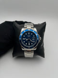 KAIROS FA013M ACERO/PLATEADO CARA/AZUL OSCURA BISEL/AZUL