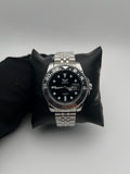 KAIROS FA013M GMT ACERO/PLATEADO/TRENZADO CARA/NEGRA BISEL/NEGRO/PLATEADO