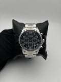 CRRN 8466 ACERO/PLATEADO CARA/NEGRA/3 CRONOS/# BISEL/PLATEADO