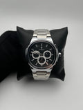 POEDAGAR 834 ACERO/PLATEADO CARA/NEGRA/PLATEADA/3 CRONOS BISEL/PLATEADO
