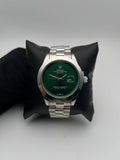 RX DTS ACERO/PLATEADO/TRENZADO CARA/VERDE/LISA BISEL/PLATEADO/LISO