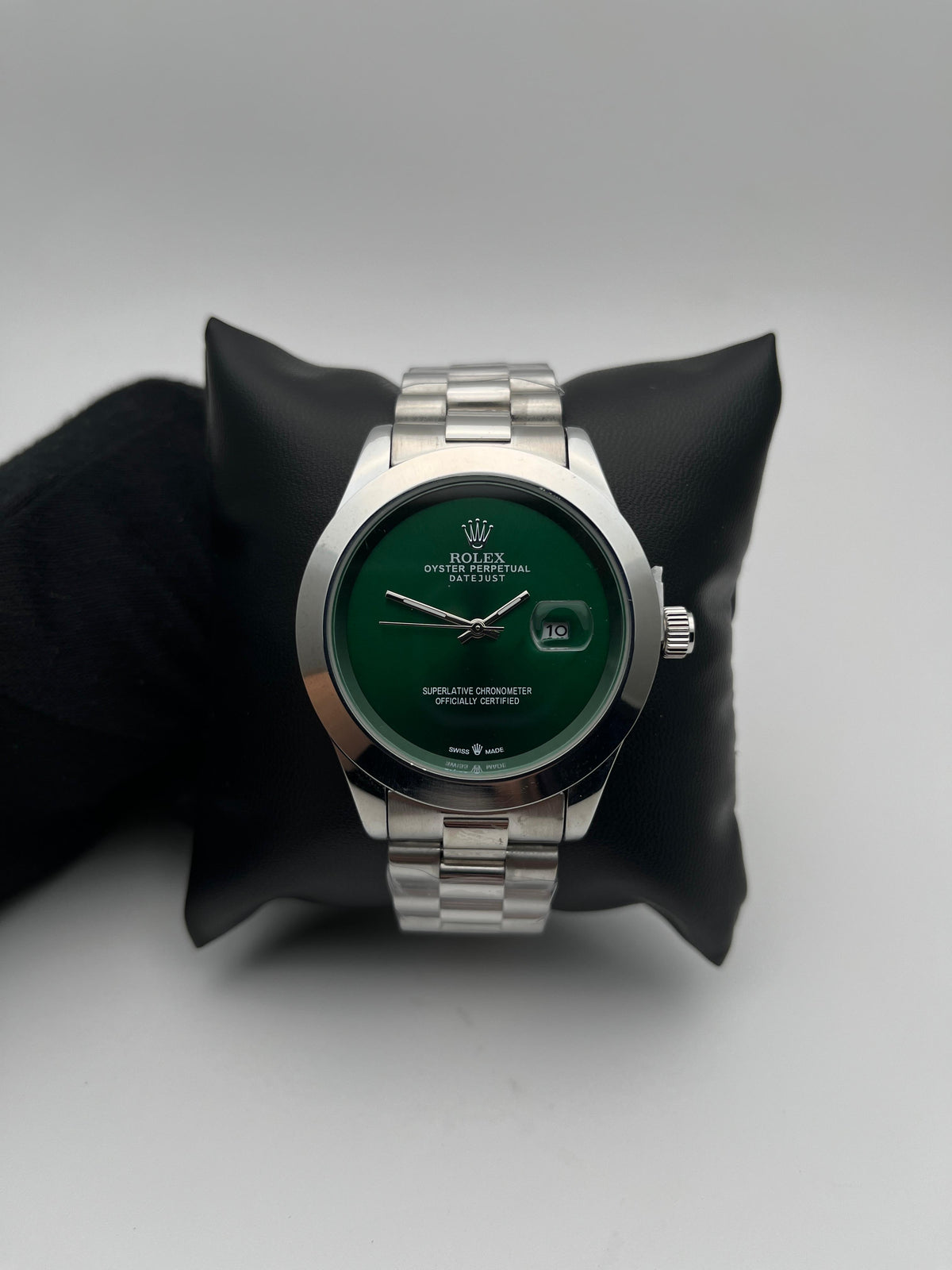 RX DTS ACERO/PLATEADO/TRENZADO CARA/VERDE/LISA BISEL/PLATEADO/LISO