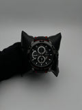 SAINT 17015 ORIGINAL GOMA/NEGRO/ROJO CARA/NEGRA/PLATEADA/3 CRONOS BISEL/NEGRO